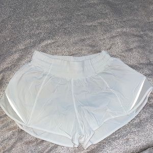 White lulu shorts